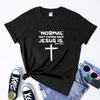 Normal Isnt Coming Back Jesus Is Tshirt Vintage Unisex Short Sleeve Christian Bible Verse Tee Shirt Top