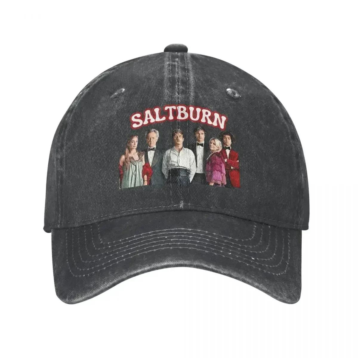 

Casual Saltburn Membres Baseball Cap Unisex Style Distressed Denim Snapback Hat Movie Outdoor Workouts Hats Cap One Size