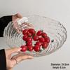 Irregular Ice Pattern Glass Serving Bowl