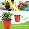 100 Pcs 4Inch Plant Nursery Pots With Drainage Holes (With 100 Plant Labels)