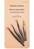 Stainless Steel Black Gold Feather Dolphin Tweezers for Beauty and Manicure