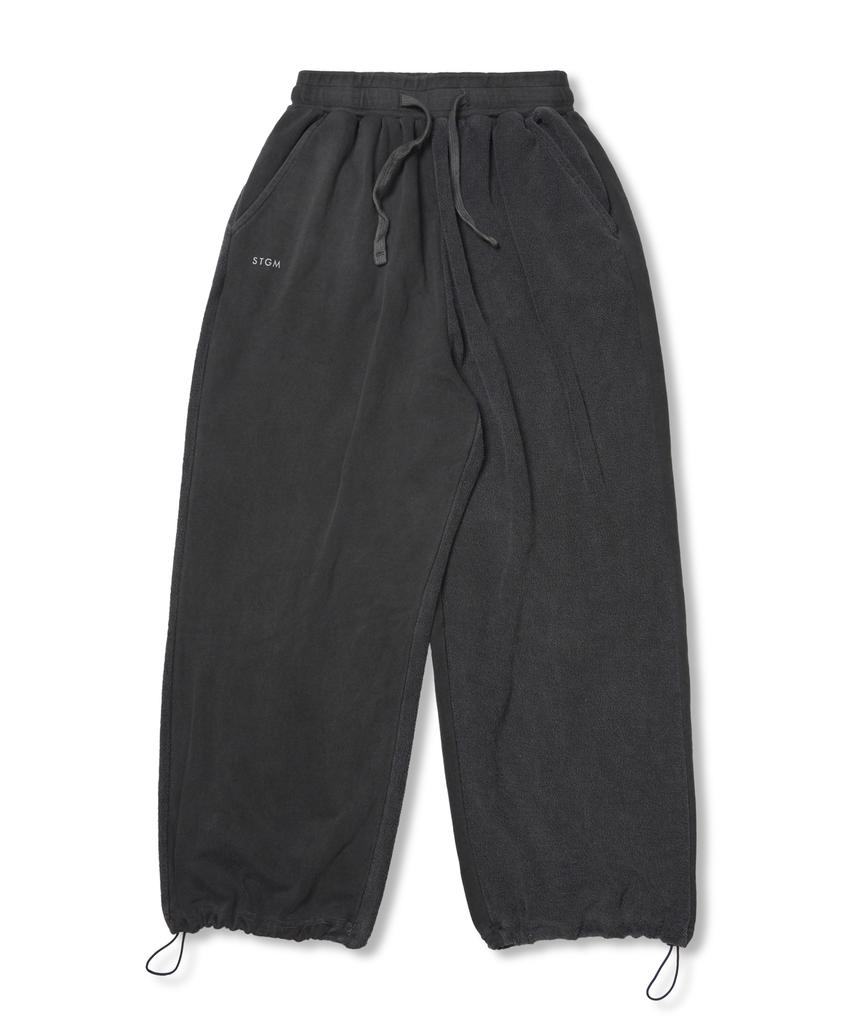 STIGMA Docking Insideout Pigment Super Wide Jogger Pants Charcoal