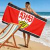 Asciugamano da Spiaggia con Stampa VfB Stuttgart, Asciugamano Grande Morbido Asciugatura Rapida per Spiaggia Campeggio Nuoto