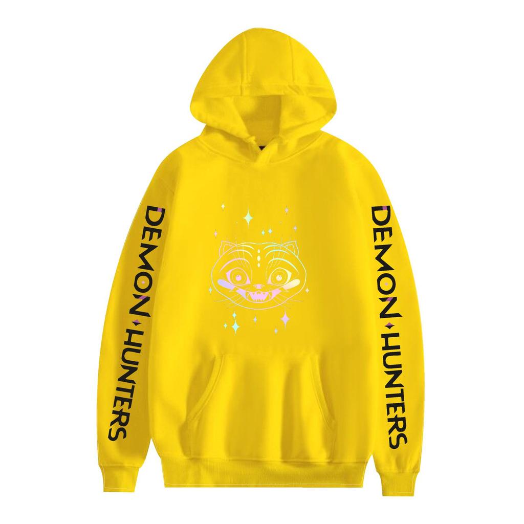 KPop Demon Hunters Cartoon Hoodie Sweatshirt Anime Printed Cool CARTOON Pullover Hooded Unisex
