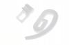 French Safety Pin and AS Slider with Eyelet for Ceiling Curtain Rod 100 Pcs White