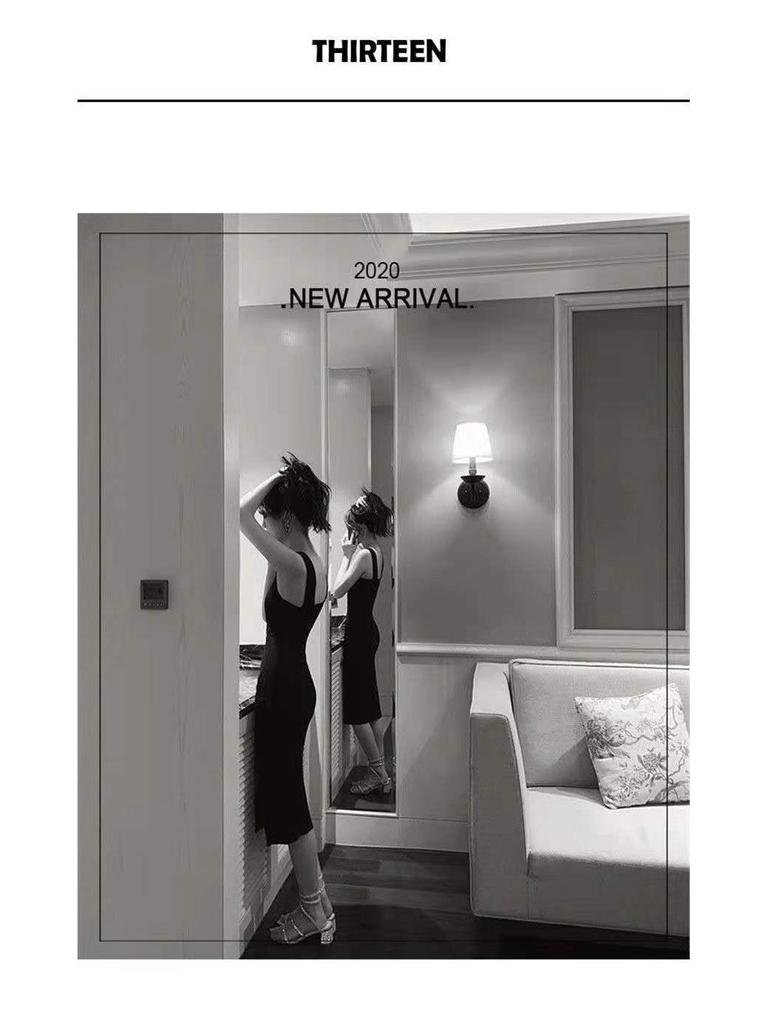 2024 Sexy One-Shoulder Black Suspender Skirt with Slit