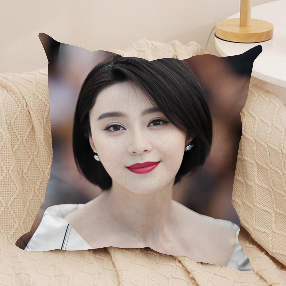 

Chinese actress FFan Bingbing Cushion Cover Pillowcase Ultra Soft Skin Friendly Fabric Cloud Like Comfort Concealed Zipper 30x30cm