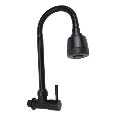1 Pcs Kitchen Sink Flexible Hose Cold Water Two Modes Tap Wall Mounted Telescopic Rotating Faucet Accessories