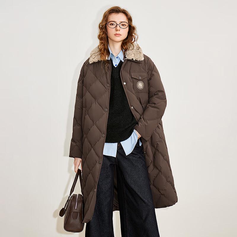 Chuyu Women's Mid-length Quilted Down Parka