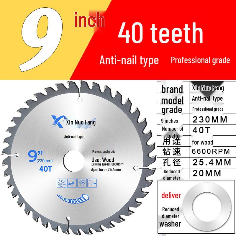 High-Speed Steel & Tungsten Circular Saw Blade for Wood & Aluminum, 4-10 Inch, Fits Hand Angle Grinders