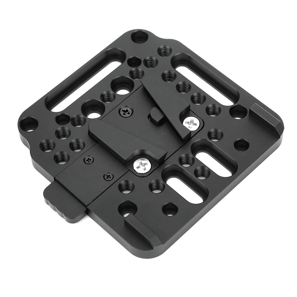 Aluminum Alloy CNC Firm Black VLock Plate Limit Structure Battery Quick Release Base