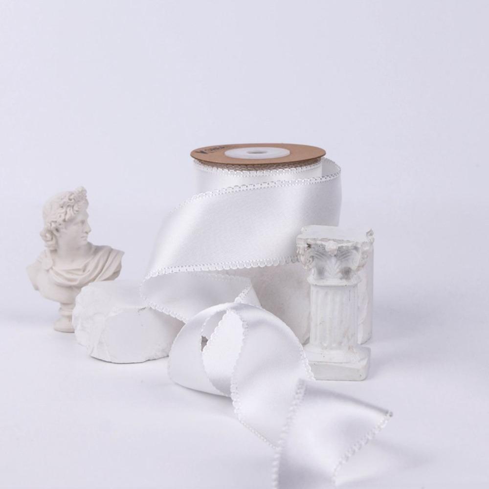 10 Yards 40MM Polyester Satin Ribbon DIY Crafts Double-sided Gift Wrapping Tape Make Bowknots Handmade Carfts Lace Ribbon Cloth