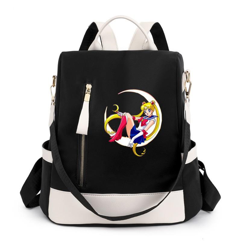 Segelmond-inspiriertes Damen-Oxford-Nylon-Rucksack für Reisen, Schule, Streetwear, Freizeit