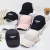 Embroidered Alphabet Baseball Cap Male Female Extended Brim Cap Outdoor Recreational Fishing Sun Cap