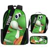 Cartoon Backpack, Primary And Secondary School Students Three-Piece Set, School Bag, Backpack, Shoulder Bag, Pencil Case.