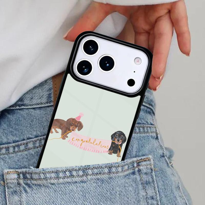 Cartoon Corgi Dog Phone Case for iPhone 16e 15 14 13 12 17 Pro Max Plus Air 17pro Cover Coque