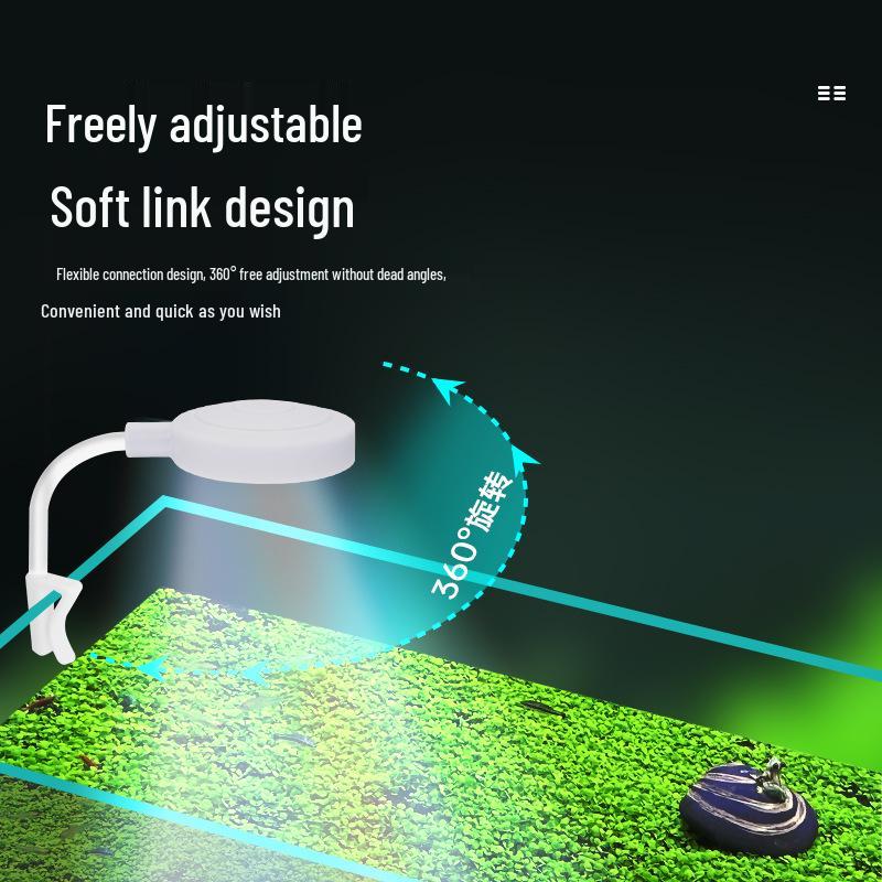 Mini USB LED Clip Light for Aquariums - High Brightness for Aquatic Plants