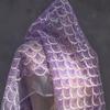 Shiny Sequin Fabric Mermaid Tail Embroidered Dreamy Color Net for Diy Sewing Dress Clothing Material 50x135cm