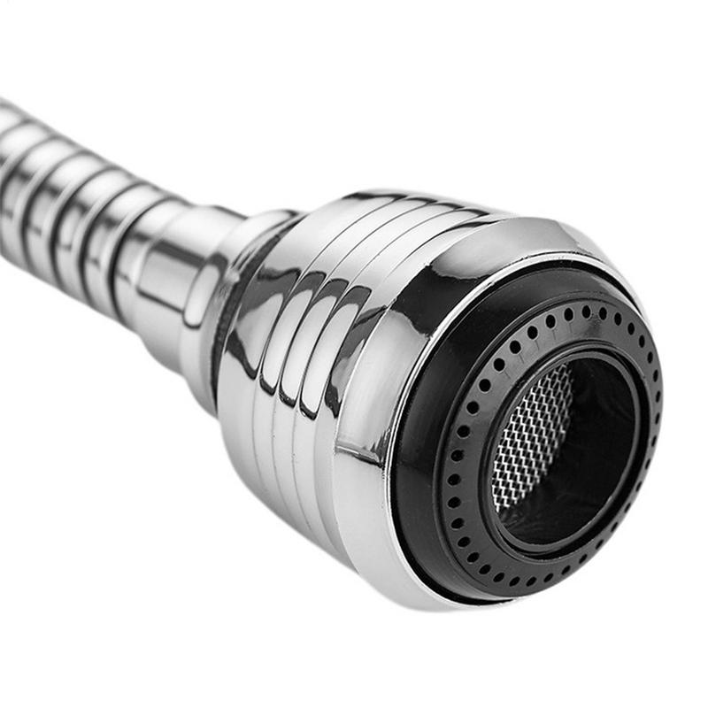 Kitchen Stainless Steel Faucet Nozzle Tap Sprayer Extension  Stainless Steel 360 Degree Universal Rotation Faucet Sprayer Head