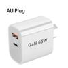 GaN Fast Charging 65W USB Type C Charger EU US UA UK PD 3.0 Quick Charge Wall For Phone Adapter For iPhone 15 Xiaomi Samsung