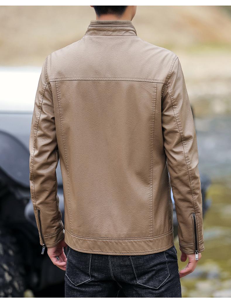 Мужская куртка из искусственной кожи — фото 4