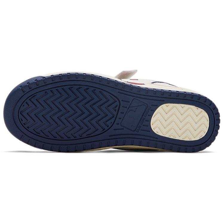 New MLB Anti Slip Wear Resistant Low Top Kids' Skateboarding Shoes White Kids' 7ASXCA33N-45WHS