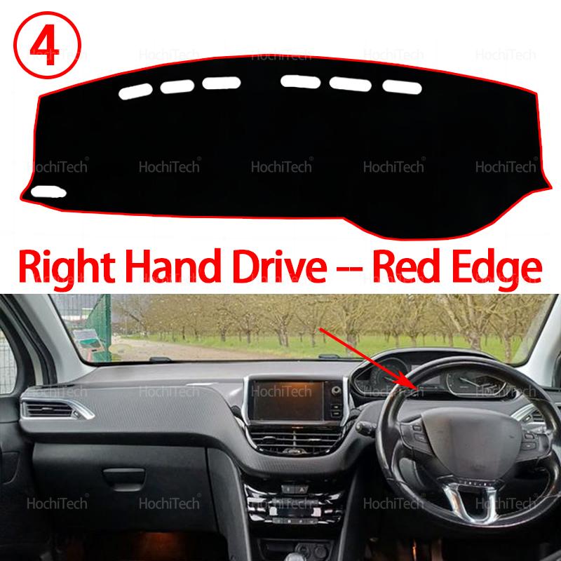 

Car Dashboard Cover Avoid Light Pad Instrument Platform Cover Mat Carpet for Peugeot 208 2008 GT Line A9 A94 2013-2018 2015 2016