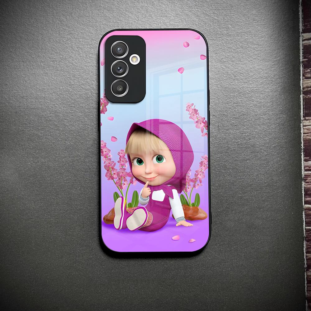 

M-Masha Russian Animation B-Bear Phone Case Glass For Samsung Galaxy S23 S25 S24 S21 S22 S20 Ultra Fe Plus A34 A15 A14 Cover Samsung S21