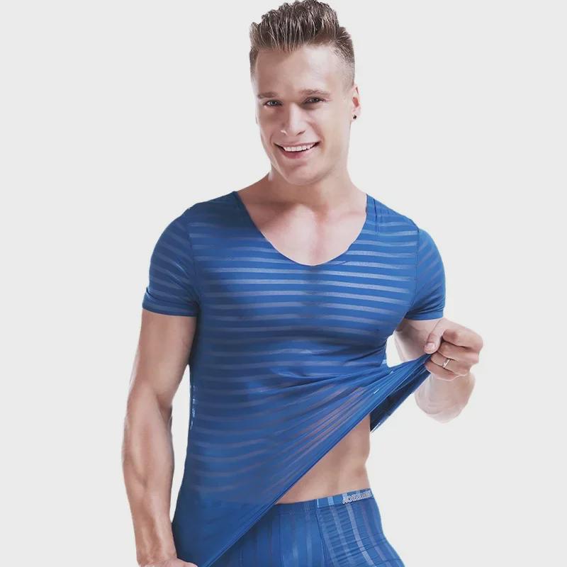 Men's Quick-Dry Seamless Ice Silk Fitness T-Shirt