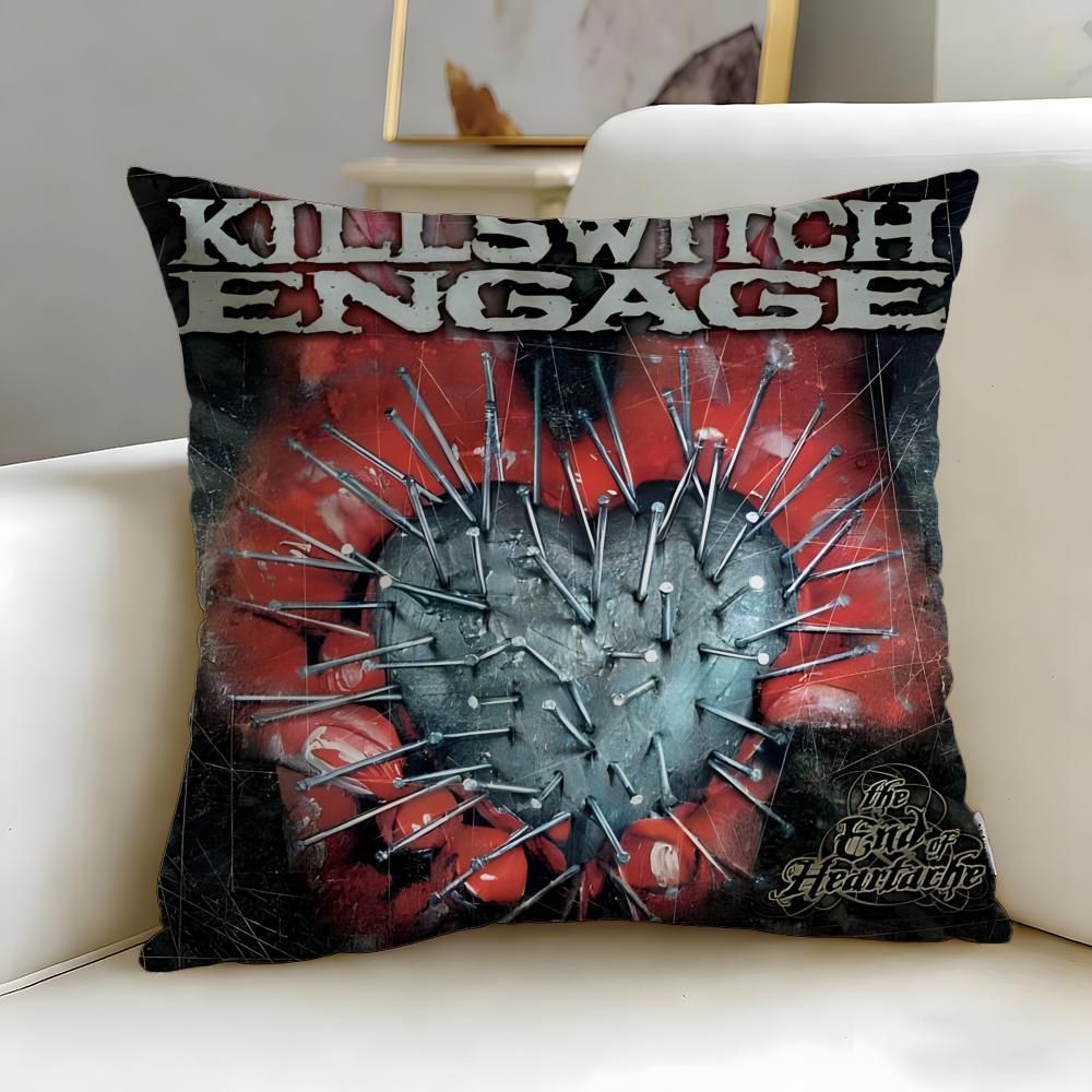 Klassische Band Killswitch Engage Kissenbezug Weich & Leicht zu Waschen – Vielseitig für Sofa, Bett, Reisen und Büro