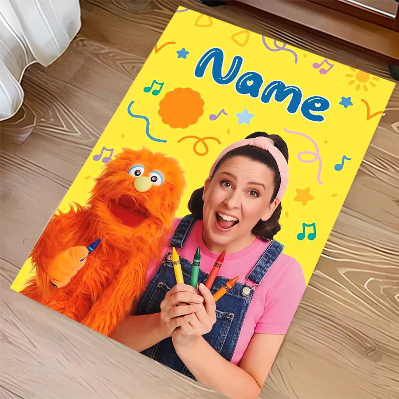 Custom personalization Ms. Rachel Print Area Rug - Soft, Washable Non-Slip Indoor Mat,Living Room,Home&Office Decorative Rug