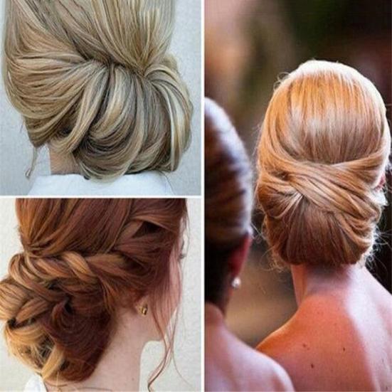 Lady Hair Hoop Band Headband Elastic Rubber String Easy Hair Styling Making Tool