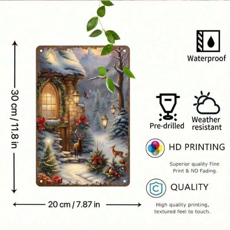 Retro Funny Theme Tin Paintings for Living Room Bedroom Kitchen Wall Decor