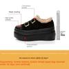 Fashion 8cm Korean Version of Woolen Shoes Women's 2024 New Winter Casual Shoes Solid Color Buckle Platform Platform Shoes Tide