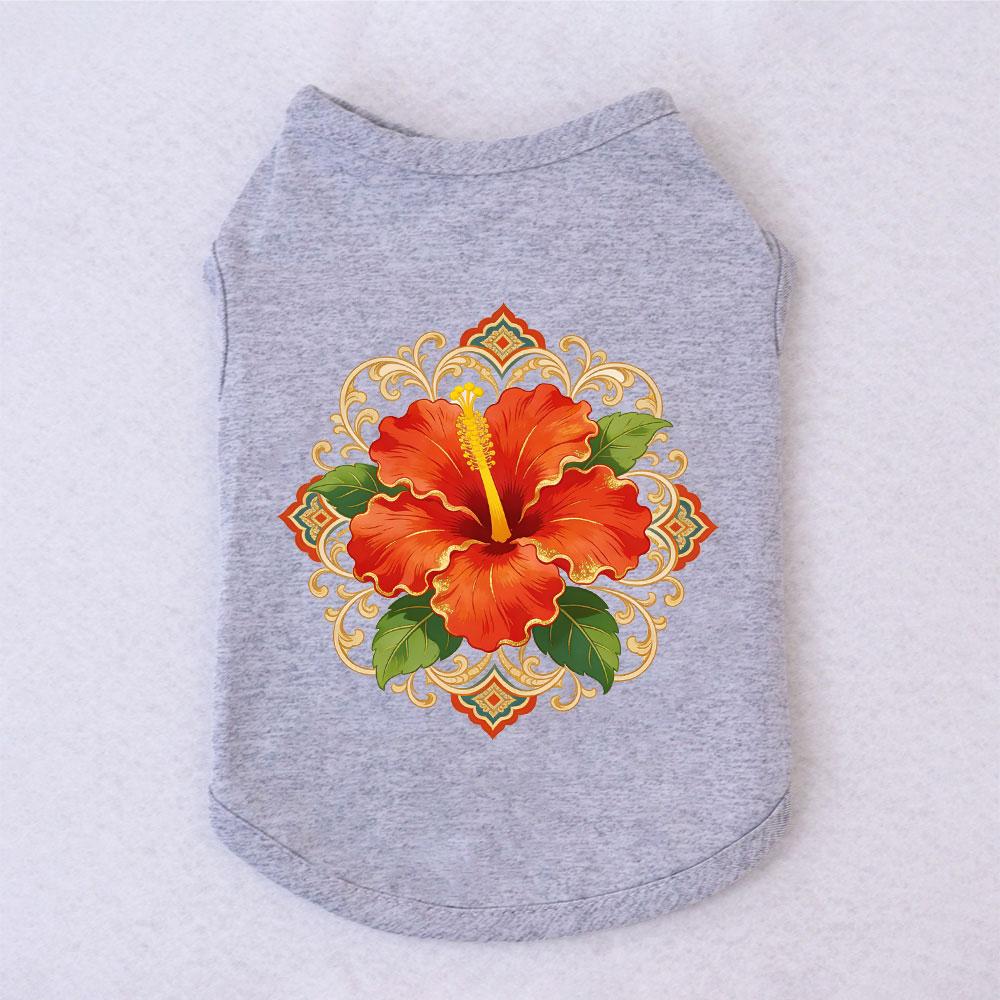 Cat Aummer Vest Hibiscus Pattern Comfortable Material Cats & Dogs Parties Clothes Suitable For Persian ,Siamese cats