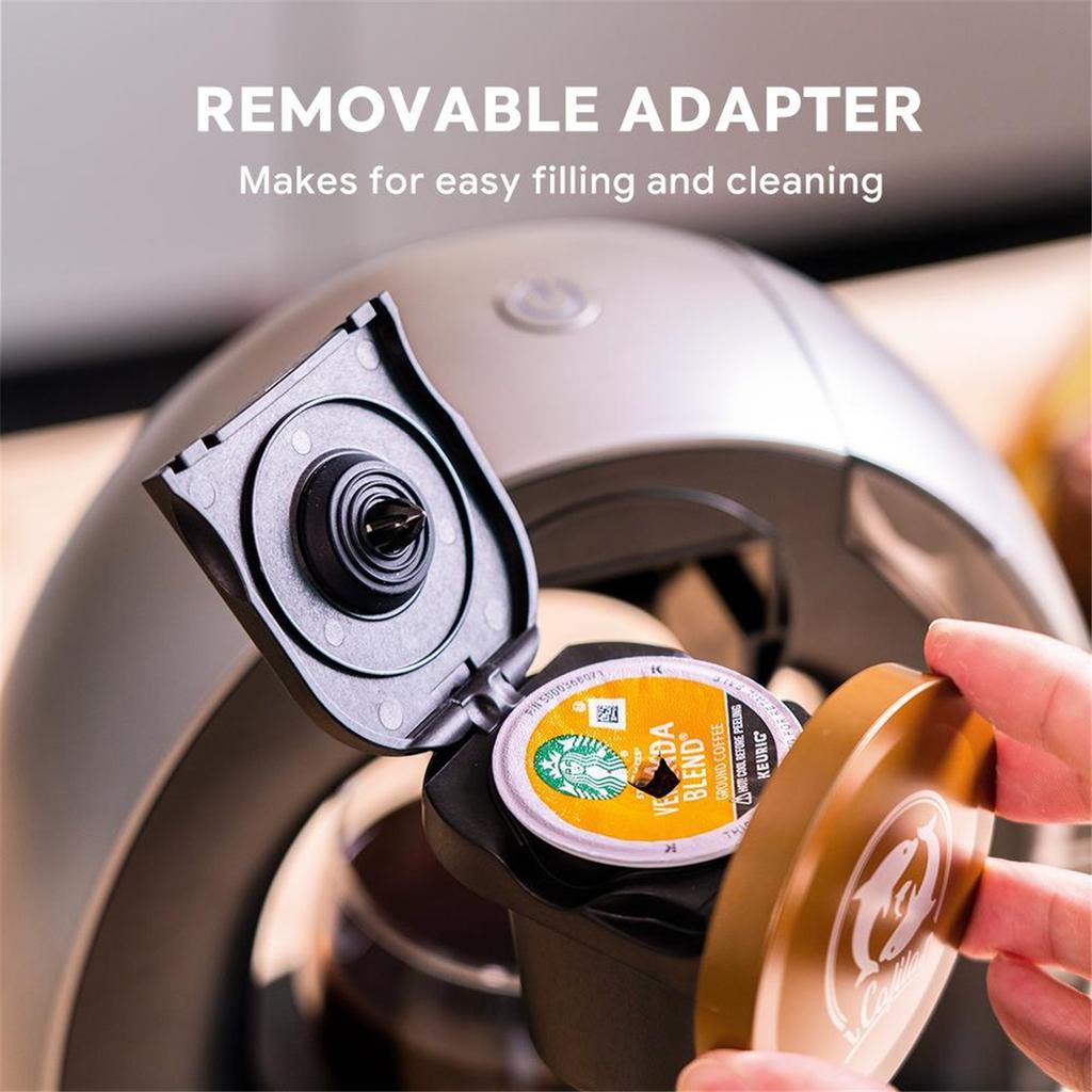 Portable Coffee Maker Low decibel Americano Capsule Coffee Machine Compatible with Coffee Powder & K Cups Original Capsules