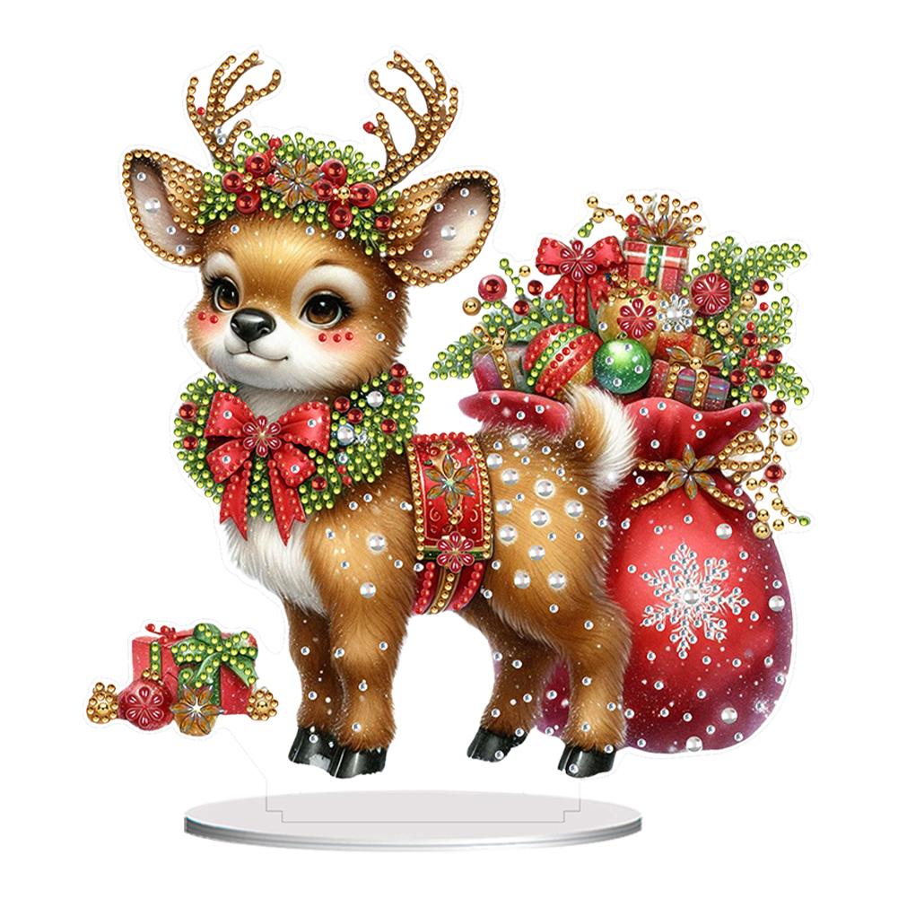 

Acrylic Special Shape Christmas Owl 5D DIY Diamond Art Tabletop Decorations Diamond Painting Desktop Decors Bedroom Table Decor