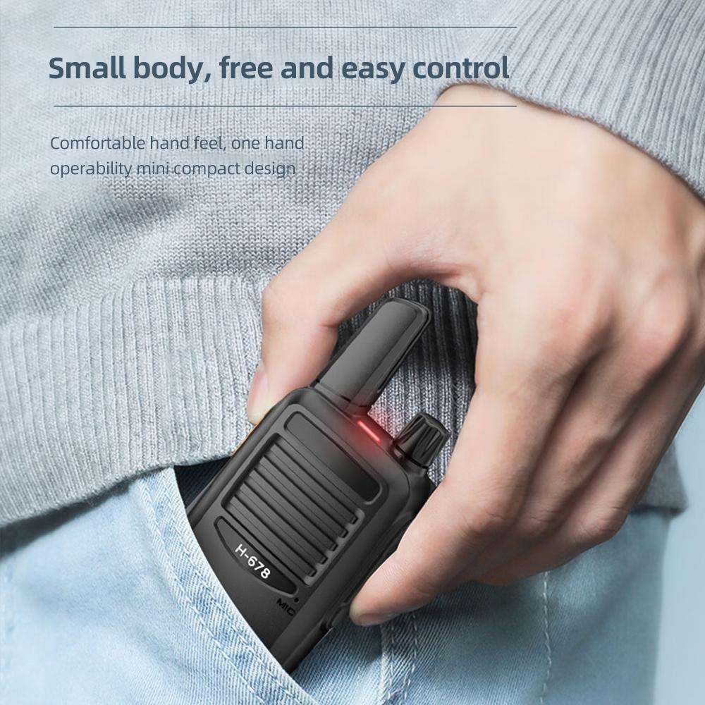 3W analog toveis radio UHF-dekoding interphone 16-kanals håndholdt walkie talkie for voksne