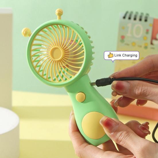 Snail-Shaped Handheld Fan with USB Charging Cute Portable Mini Fan with 2 Speeds Lightweight Quiet Summer Gadget for Travel Office Outdoor