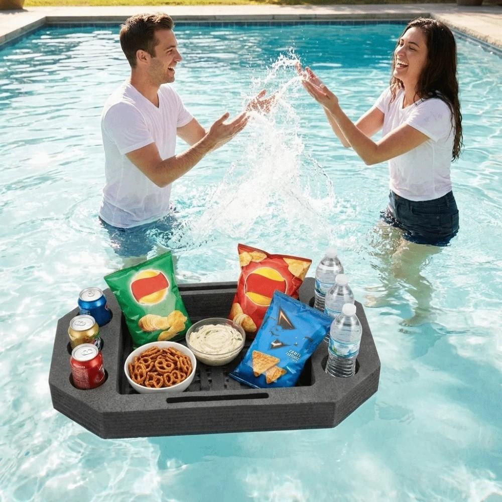 Waterproof Swimming Pool Floating Tray Multi-Hole Pool Drink Float Swimming Pool