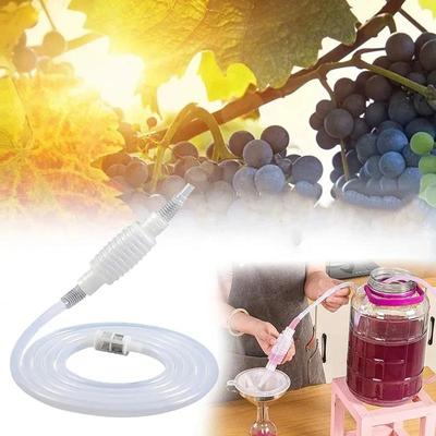 Wine Making Siphon Filter Kit - Food Grade Transparent Tube For Hand Kneading And Home Brewing Accessories 