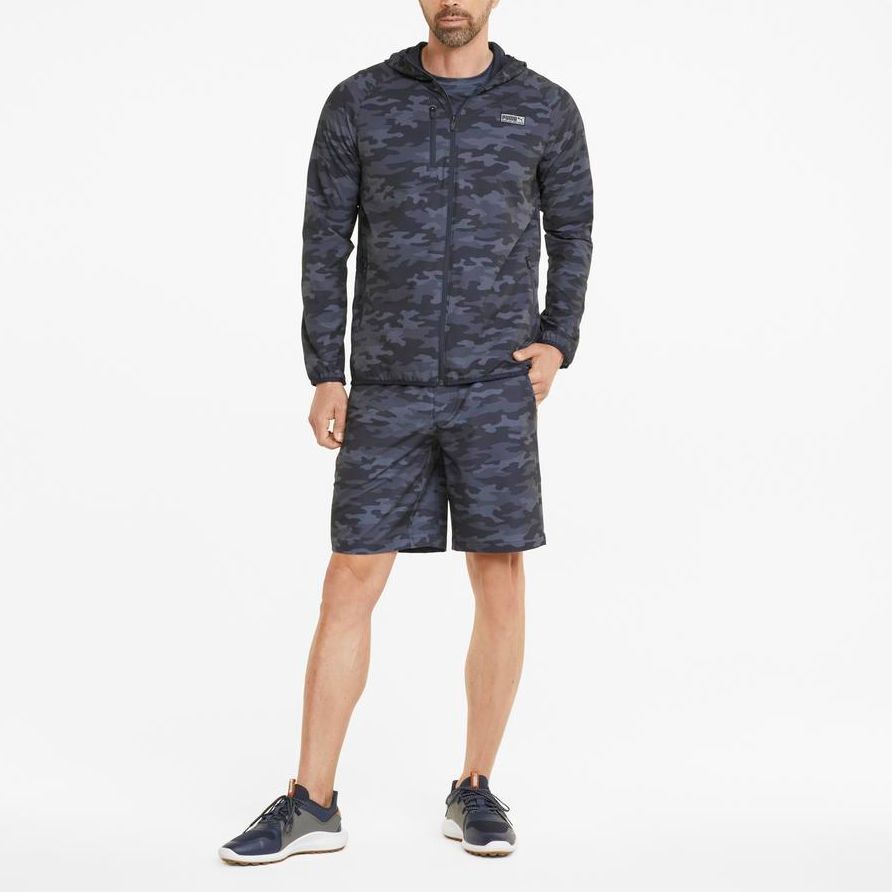 Puma Egw Series Camouflage Casual Hooded Jacket Men Jackets Blue 531149-05