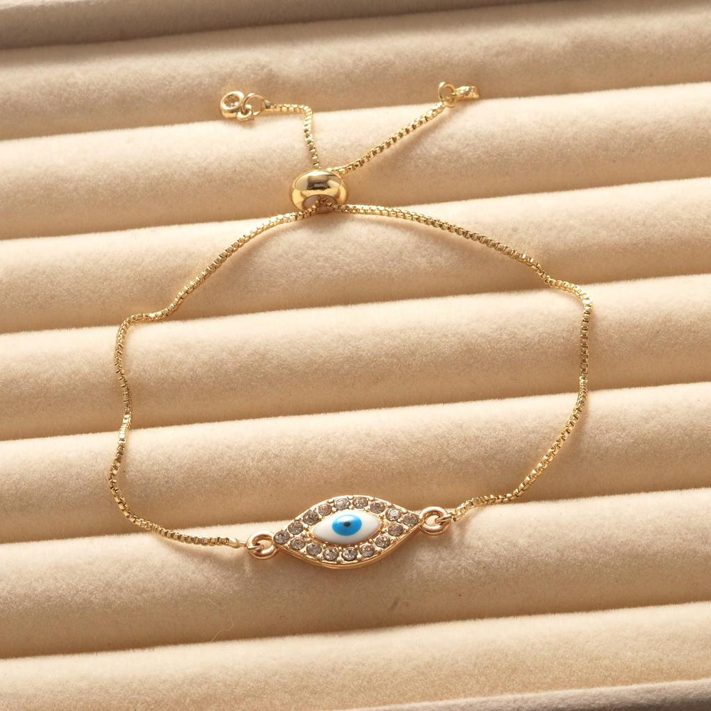 Devil's Eye Pull-String Bracelet: Women's European American Fashion, Light Luxury, Hot-Selling in Southeast Asian Night Markets
