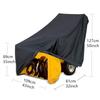 Heavy Duty Protective Cover for Electric Snow Blowers with Waterproof Strips Drawstring Closure and Elastic Buckle