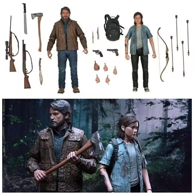 Neca The Last Of Us Джоэл и Элли Делюкс Набор Экшн-фигурок Высокодетализированные ПВХ Коллекционные