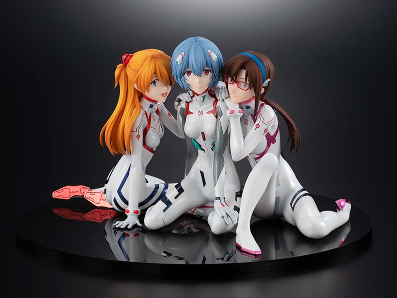 KADOKAWA KDcolle Thrice Upon a Time and Mari Newtype Cover Scale Plastic Painted Complete Figure Evangelion 3.0+1.0 Asuka, Rei, ver. 1/8