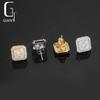 USA Local Stock Fashion Hip Hop Jewelry Screw Back VVS Iced Out Moissanite Diamond Moissanite Square Earrings Men