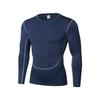 Men's Quick-Dry Compression Base Layer Long Sleeve for Fitness, Running, and Cycling.