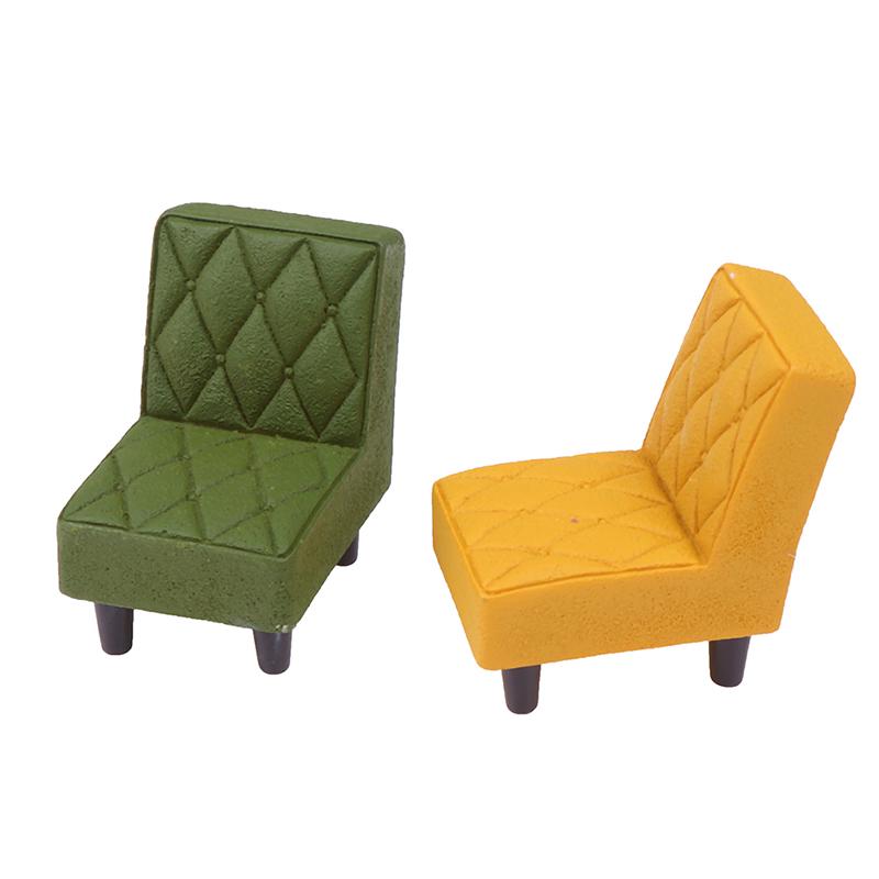 1/12 Dollhouse Miniature Accessories Mini Resin Stool Simulation Chair Furniture