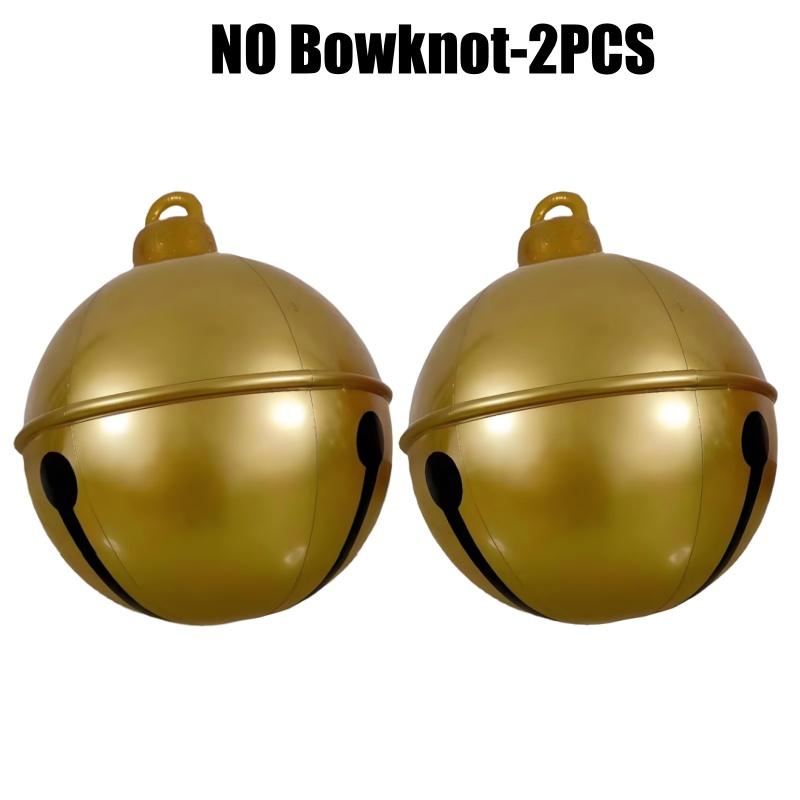 45/60CM PVC Inflatable Christmas Bell Balloon Large Holiday Decoration for Outdoor Garden Christmas Party Decor